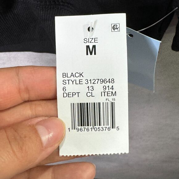 Rolling‎ Stones Black Sweatshirt M Medium Red Lips Thorns Graphic Pullover - Picture 3 of 6